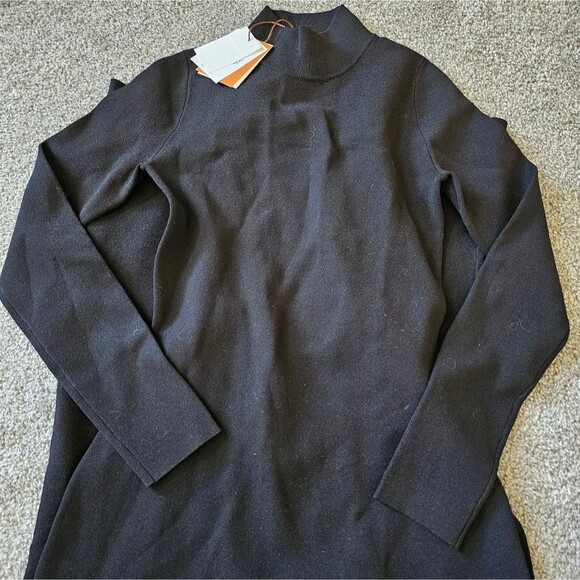 Nanushka Elin Turtleneck Open-Back Dress in Black - Picture 6 of 8